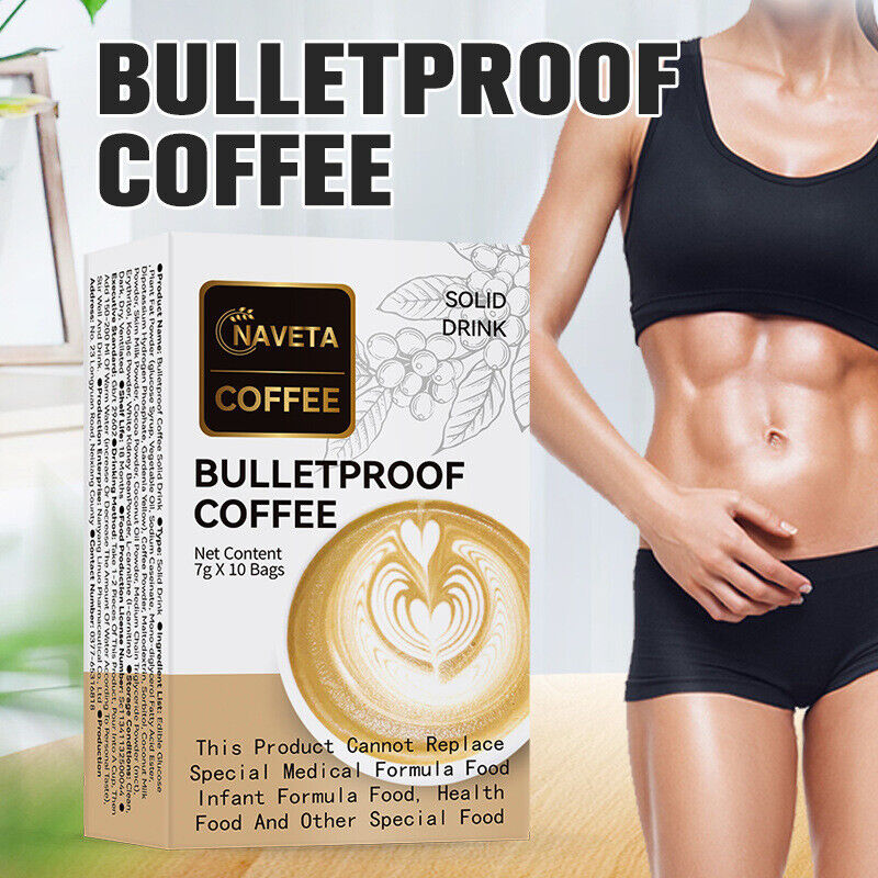 Light Fast and Full White Coffee Bulletproof Coffee Healthy Drink 7g*10bags