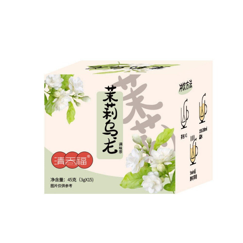 Jasmine Pearl Oolong Tea Hand Rolled Blooming Bags Floral Aroma 45g