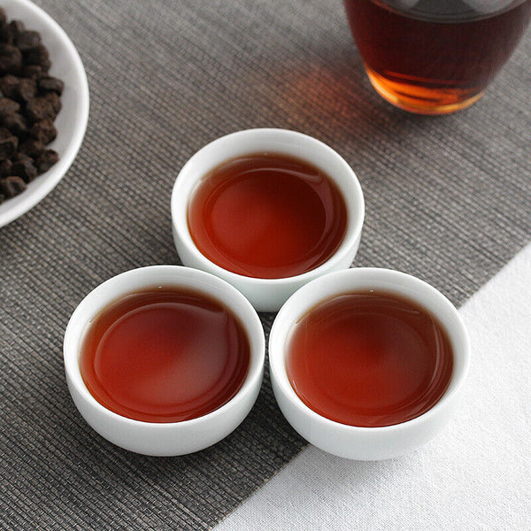 500g Yunnan Pu'er Ripe Tea 09 Menghai Nuoxiang Tea Fossil New C1 Crushed Silver