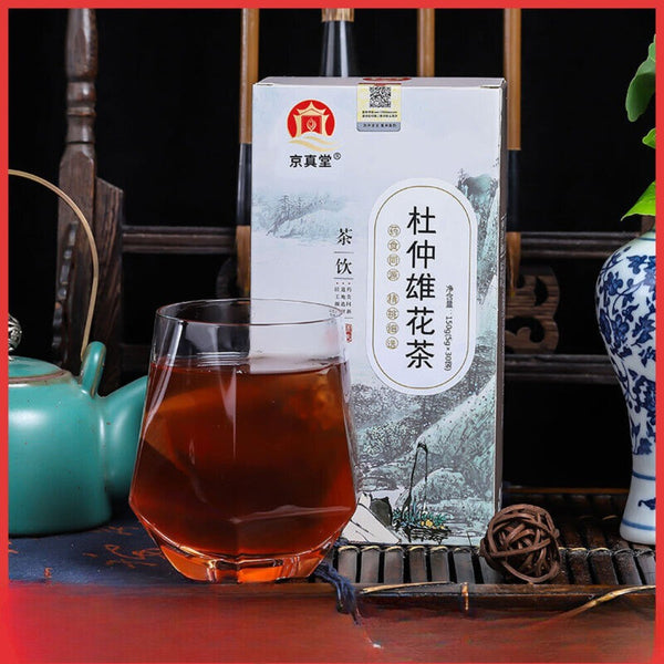Men’s Five Treasure Tea Bags Du Zhong Ginseng Goji Houttuynia Herbal Blend