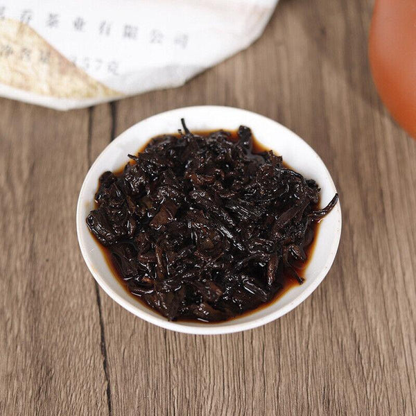 357g Brown Mountain Ancient Tea Tree Pu-erh Cake Premium Yunnan Ripe Puerh Tea