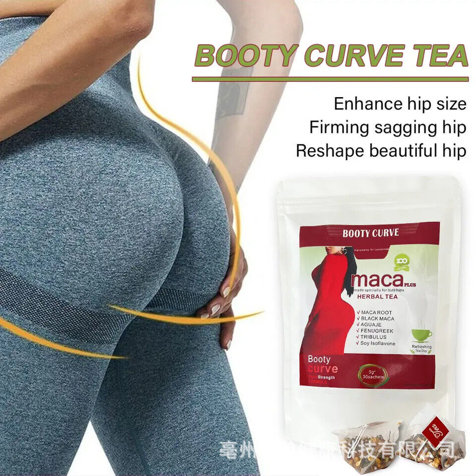 butt black maca fenugreek booty curve maca plus herbal tea Secondary image