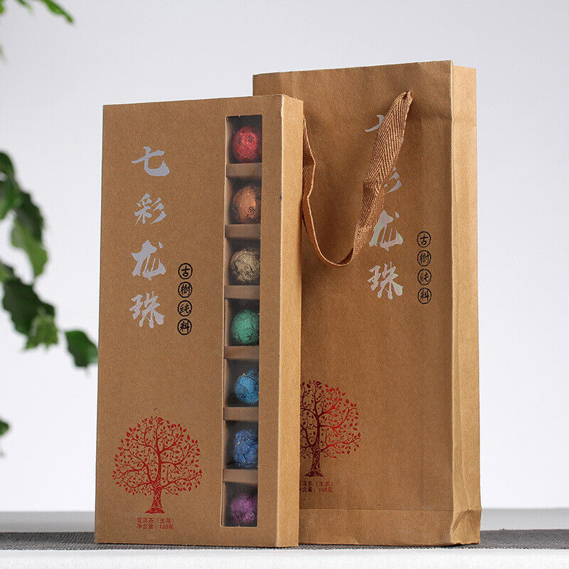 21pcs Yunnan Pu'er Tea Colorful Dragon Pearl Handmade Dragon Pearl Pu'er Raw Tea Main image
