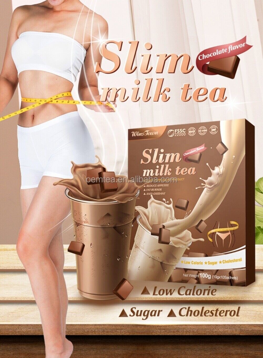Slim Milk Tea Original - Belly Fat Burning, Delicious Weight Loss Detox Tea 100g