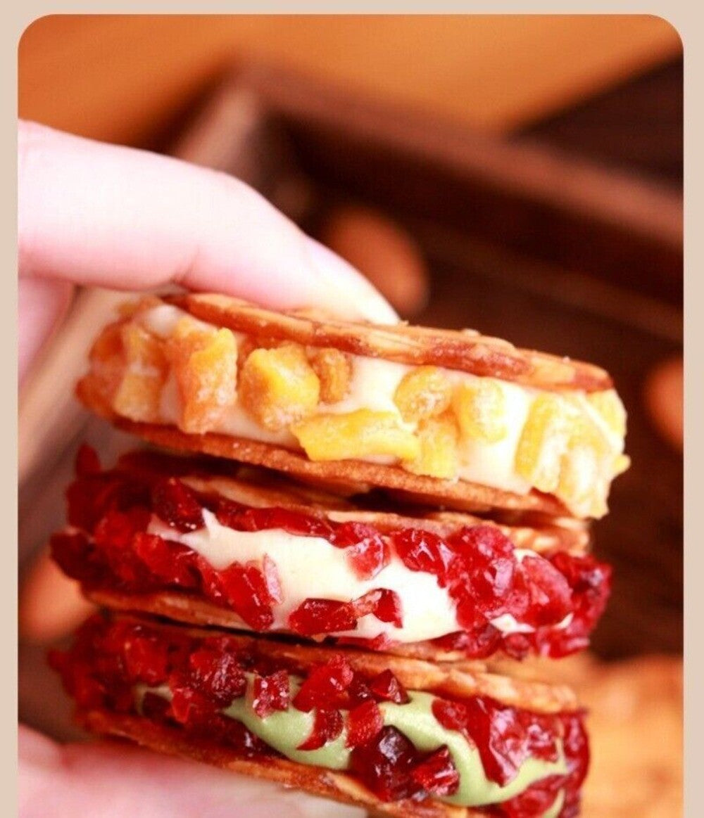 Cranberry Nougat Peach Almond Cookies Delicious Sharing Snack