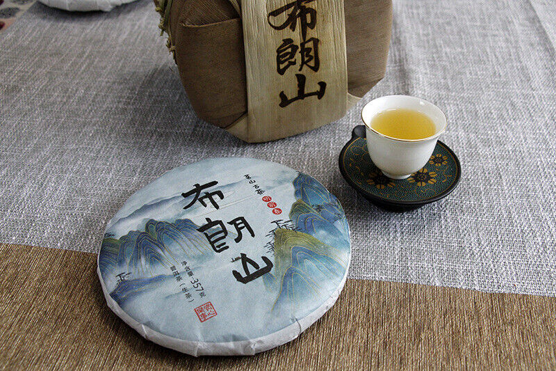 Thé Pu'er du Yunnan 357g thé brut Menghai thé Pu'er Brown Mountain Pu'er