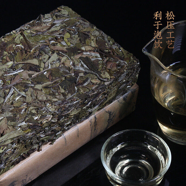 White Peony Tea Brick High Mountain Sunshine 250g Fuding White Tea Song Press