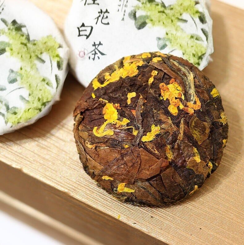 High Mountain White Tea Cake Fuding Aged White Tea Compressed Small Tea Cake250g
