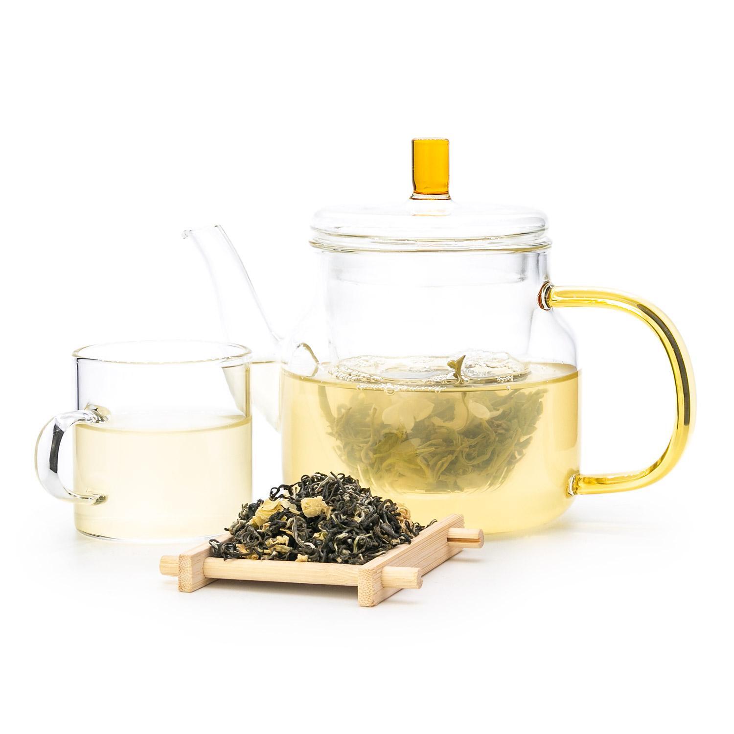 Yuqian 1st Grade Chinese Moli Hua Cha,Bi Tan Piao Xue Jasmine Green Tea