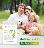100% Natural Mullein Leaf Herbal Tea For Lung Cleansing Relief Cough Metabolism