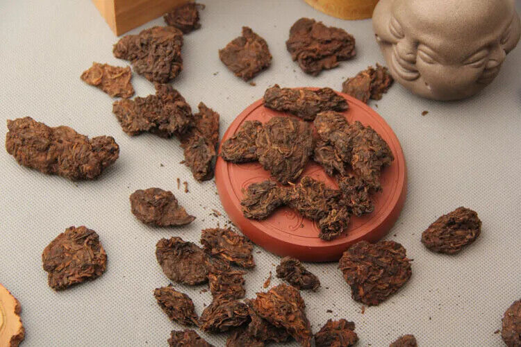 Pu'er Old Tea Head Natural Tuo Super-grade Jinya Menghai Head Cooked 250g