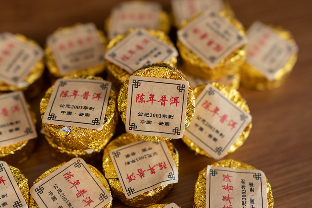 500g Yunnan Pu'er Tea Ripe Tea Aged Pu'er Small Round Cake Mini Tuo Tea