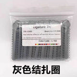 Grey Dental Orthodontics Elastic Elastomeric Ligature Ties Braces Bands New 1Bag