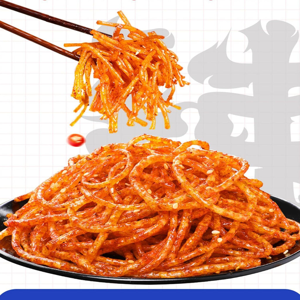 Pikanter Streifen Latiao Snack Chinesische Spezialität Veganer Pikanter Snack