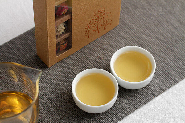 Yunnan Pu-erh Flower Tea Dragon Pearl 18 raw tea 6 flavor combination flower tea