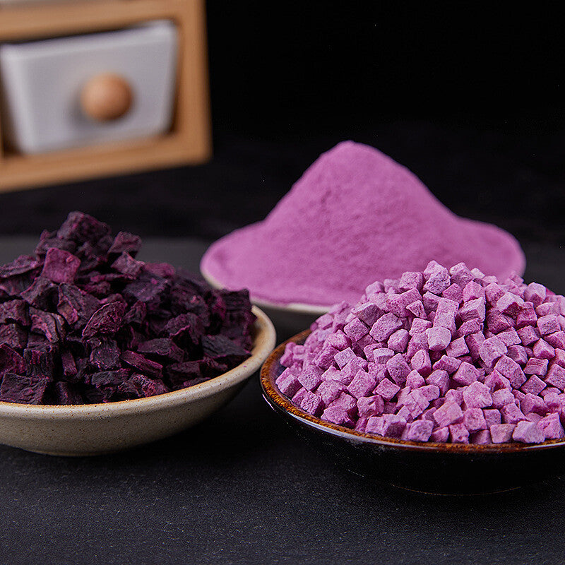 Dehydrated Purple Sweet Potato Powder/Cubes Low Temperature Baking Pet Snacks Secondary image