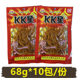 50 Bags Super Spicy Dejian KK Star Spicy Strips Hunan Specialty Snacks超辣KK星辣条50袋