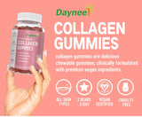 Biotin Vitamin C Collagen Gummies Nails Hair Skin Beauty 60 Vegan Capsules
