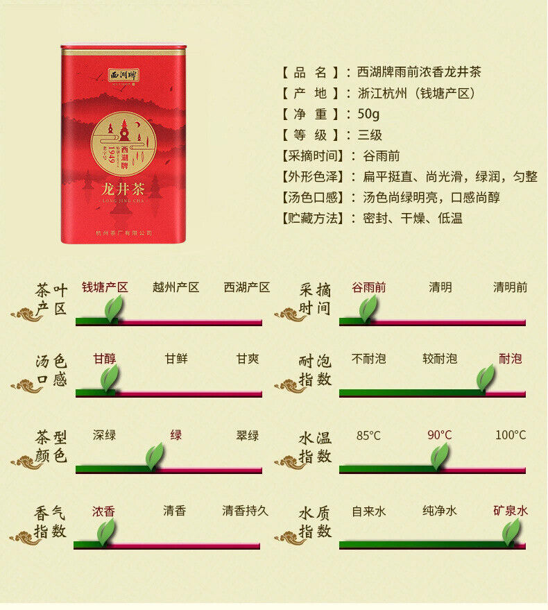 Strong Aroma Longjing Tea West Lake Tea Before Rain Green Tea Spring Tea 50G