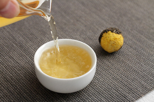 Yunnan Pu-erh Flower Tea Dragon Pearl 18 raw tea 6 flavor combination flower tea