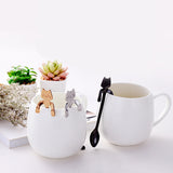 Stainless Steel Spoon Dinnerware Cat Coffee&Tea Spoon Kitchen Flatware Tableware