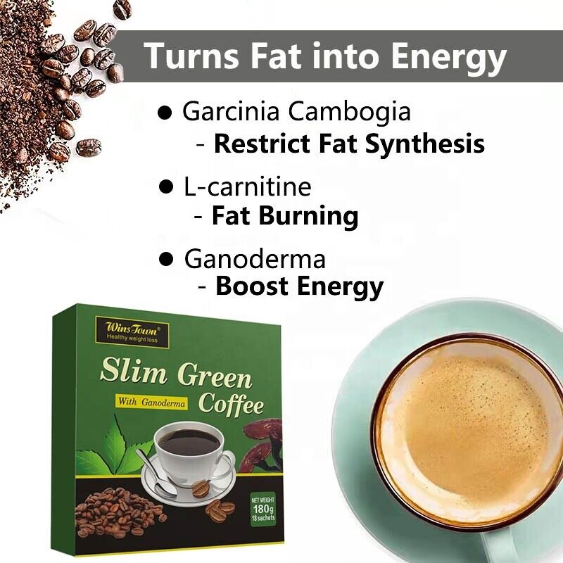 Slimming Healthy Coffee Powderinstant Slim Green Coffee Lose Weight 10g*18