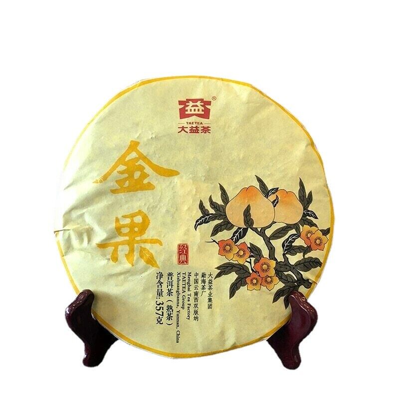 Gold Fruit Menghai Dayi Tea TAETEA Puerh Shu Puer Ripe Pu-erh Tea 357g