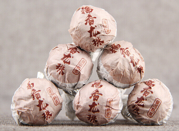 Glutinous Rice Fragrance Puerh Ripe Tea Dragon Pearl 500g Puerh Tea Tuocha