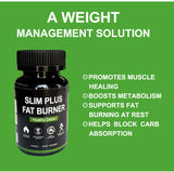 100% Authentic Organic Slim Plus - Fat Burner & Detox Slimming Capsules