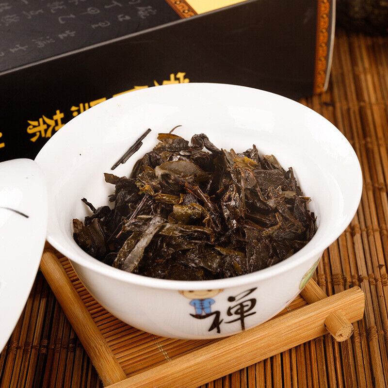 1kg Hunan  Anhua black tea hand-built por tea brick golden flower black tea