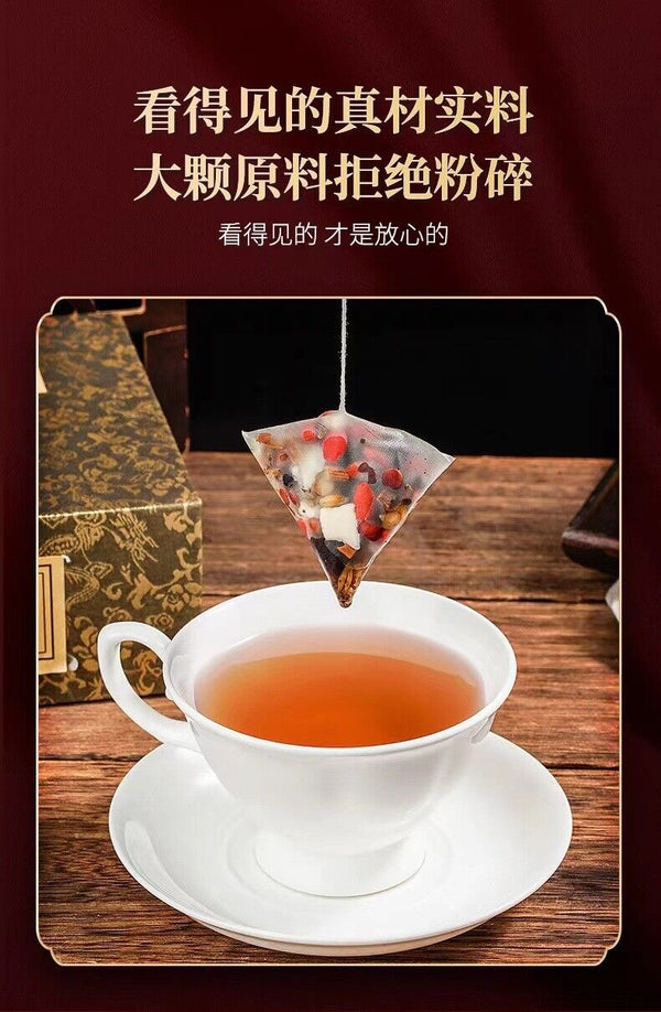 Sour jujube kernels Poria cocos lilies mulberries goji berries yams herbal tea