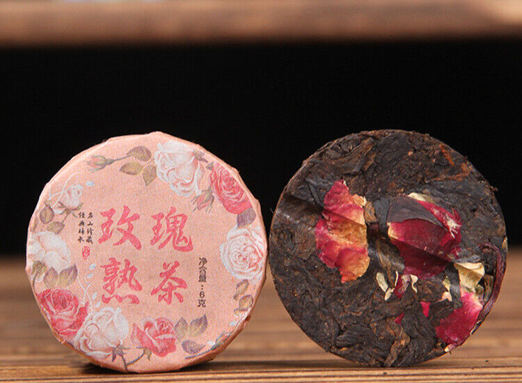 Yunnan Glutinous Rice Fragrant Raw and ripe Pu-erh Tea -Small Tea Cake13pcs/can