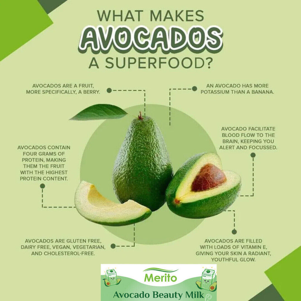 Pure Avocado Beauty Milk Green Juice Powder Instant Solid Drink 10 g*10 bags