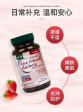 HB Herbal Probiotics Strawberry Chewing Tablets for Intestinal Care 120 Tablets