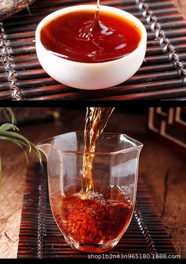 Yunnan Pu'er Tea Ripe Tea 357g Cake Tea Good Ripe Tea Golden Bud One Bite