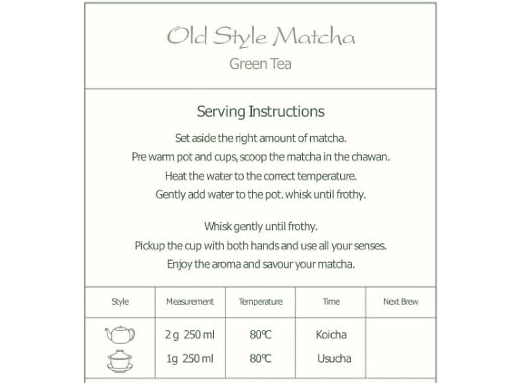 Matcha Organic Green Tea Japan - Artisan Farm - Sen Ca - 50g