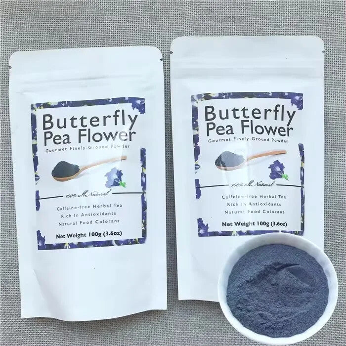 Bulk High Quality 100% Natural Butterfly Pea Flower Powder Tea 50g 500g