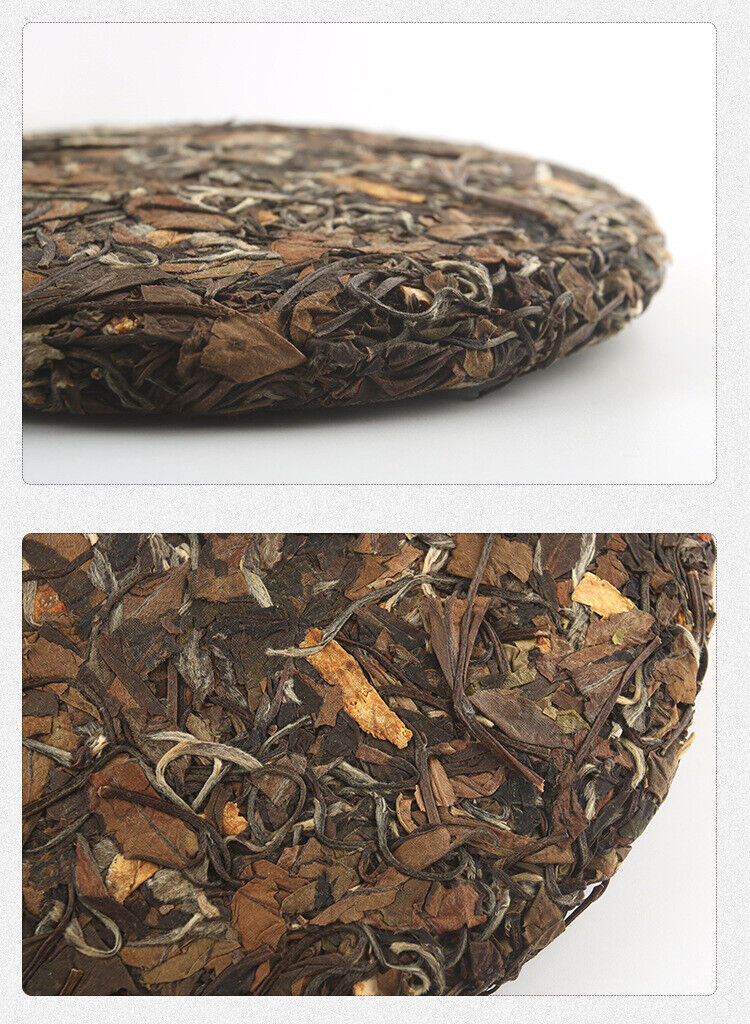 厂家直销2014年福鼎白茶陈皮寿眉茶饼高山日晒茶叶批发350g