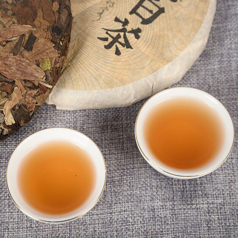 357g Yunnan White Tea Jujube Fragrance Big Leaf Ancient White Tea Cake
