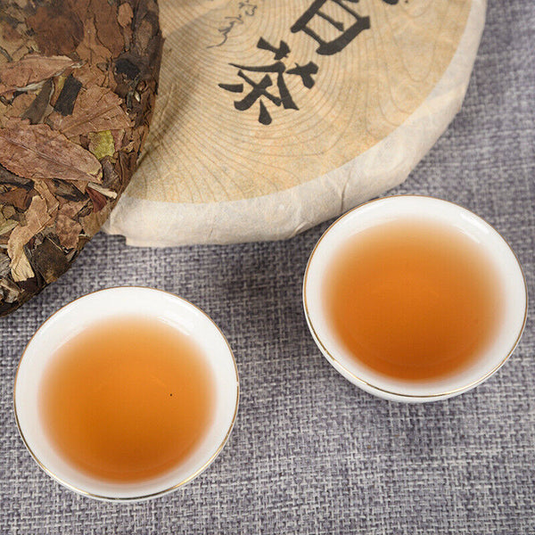 357g Yunnan White Tea Jujube Fragrance Big Leaf Ancient White Tea Cake