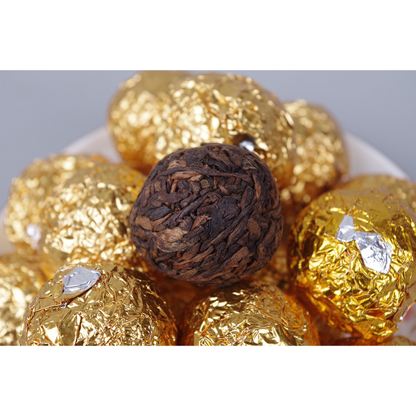 Dragon Pearl Ancient Tree Ripe Tea 500g Dragon Pearl Puerh Loose Tea Golden Bud