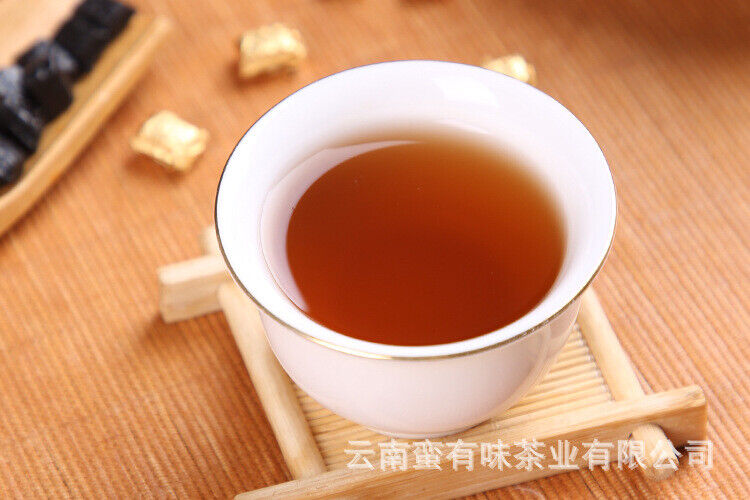 500g Long Yin Puerh Tea Cream Aged Puerh Ripe Tea Instant Tea Square Tea Cream