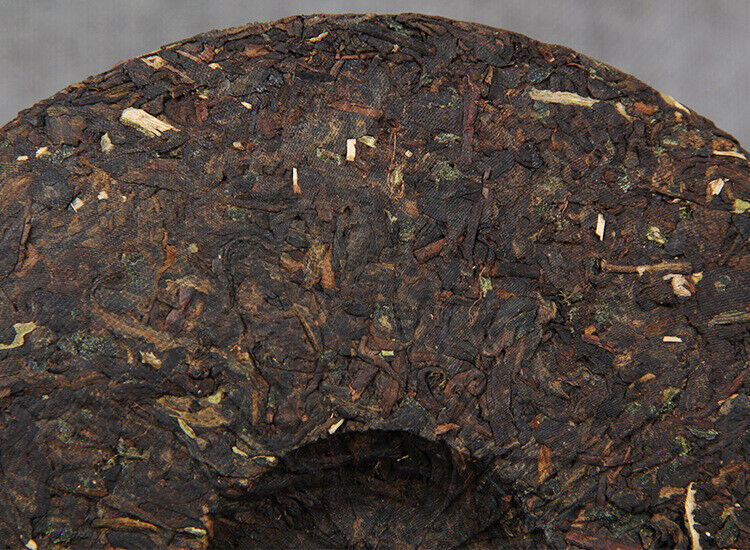 357g Yunnan Pu'er Ripe Tea Cake 糯香普洱茶熟茶勐海七子饼糯米香普洱茶饼 357g