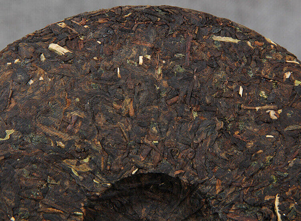 357g Yunnan Pu'er Ripe Tea Cake 糯香普洱茶熟茶勐海七子饼糯米香普洱茶饼 357g