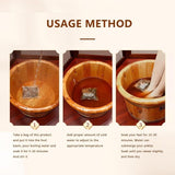 Ginger Herbal Foot Soak 900g Natural Plant Blend with Mugwort & Saffron 30 Pack