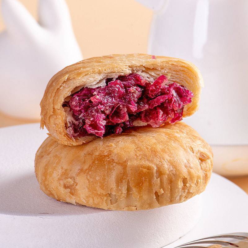 Yunnan Flower Cake Popular Snack Oatmeal Matcha Rose Sweet Potato Breakfast