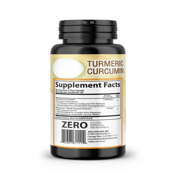 TUMERIC 3000 Mg DAILY TURMERIC MAX Potency CURCUMIN 95% PILLS With Black Pepper