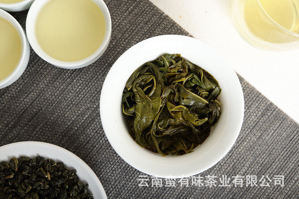 500g bag Yunnan Yunnan Green Tea Puerh Tea Bi Luo Chun One bud and two leaves