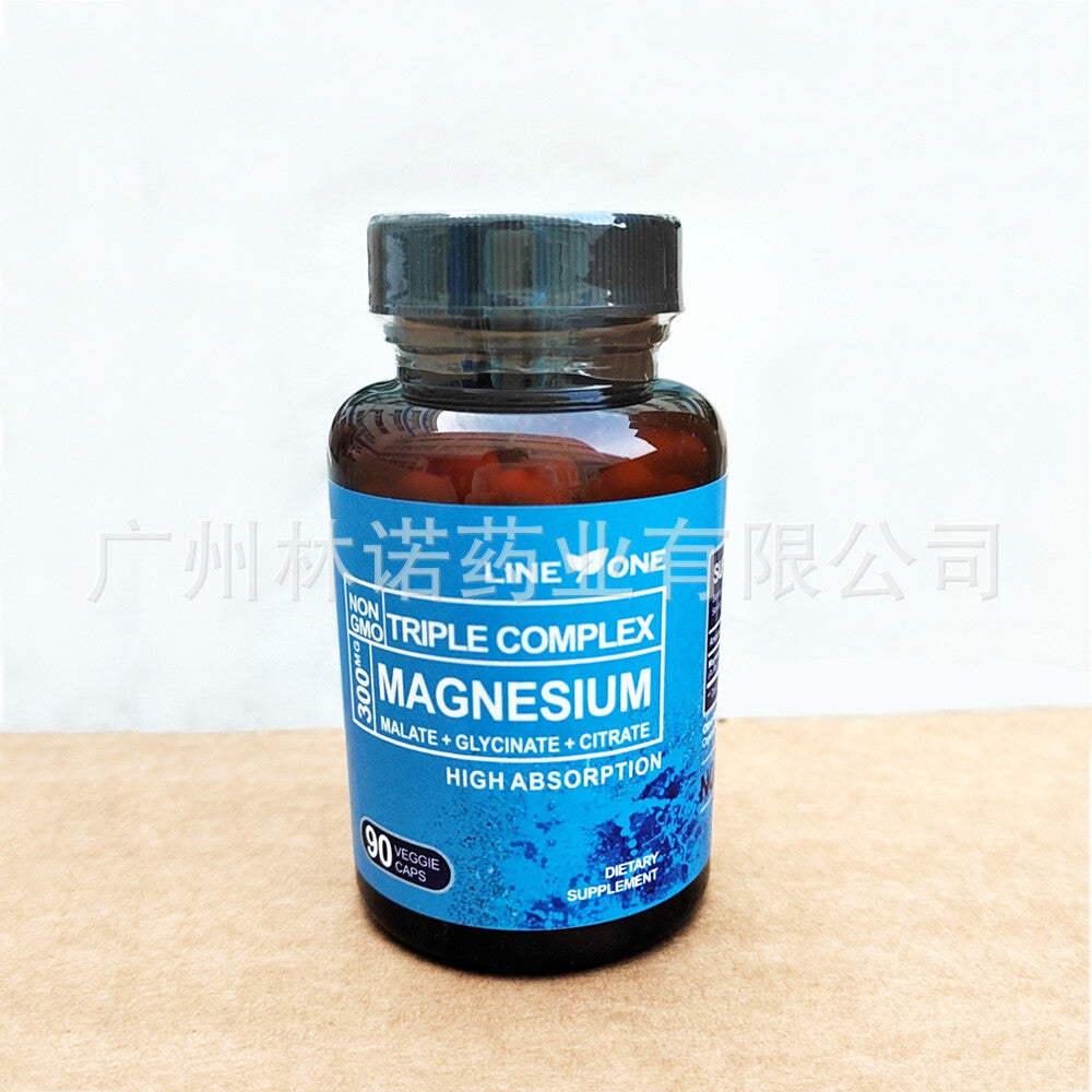 Magnesium Complex 300mg ,MALATE+GLYCINATE+CITRATE  ,90 caps
