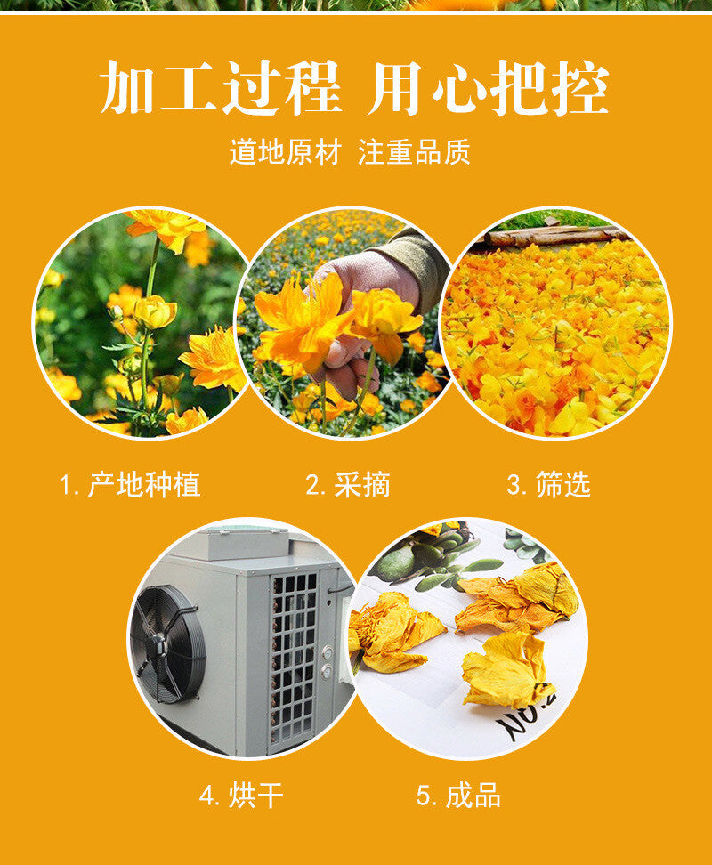 Bulk Herbal Tea for Relaxation and Wellness Fresh Dried Golden Lotus Flowers